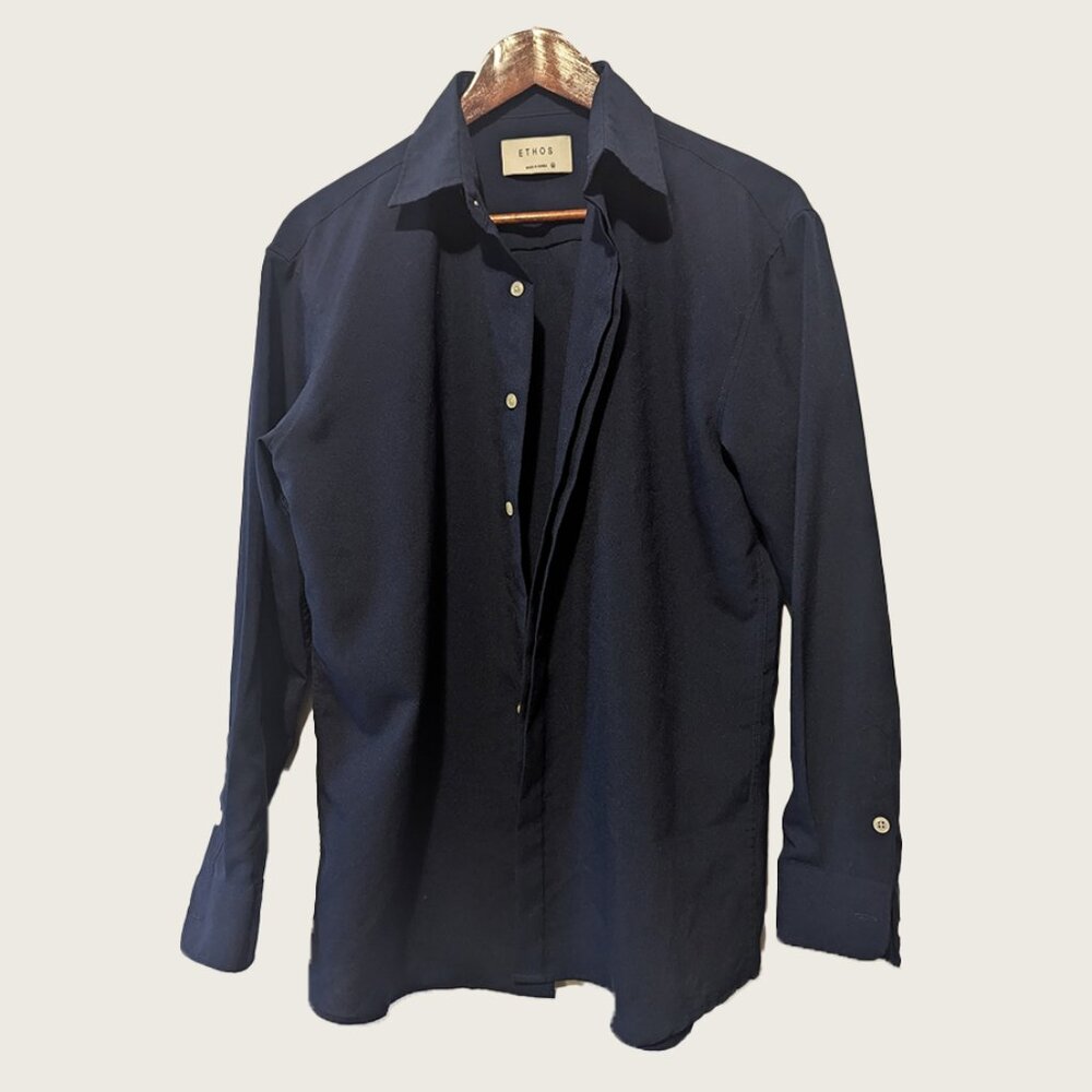 ETHOS - Korean designer lightweight shirt - Sz M